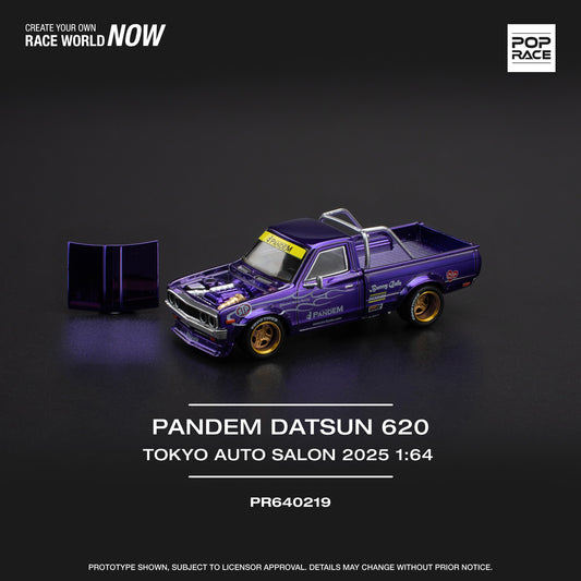 POPRACE 1/64 Pandem Datsun 620 TOKYO AUTO SALON 2025 Exclusive Edition PR640219