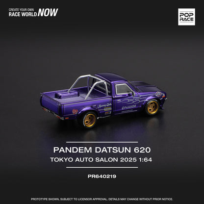POPRACE 1/64 Pandem Datsun 620 TOKYO AUTO SALON 2025 Exclusive Edition PR640219