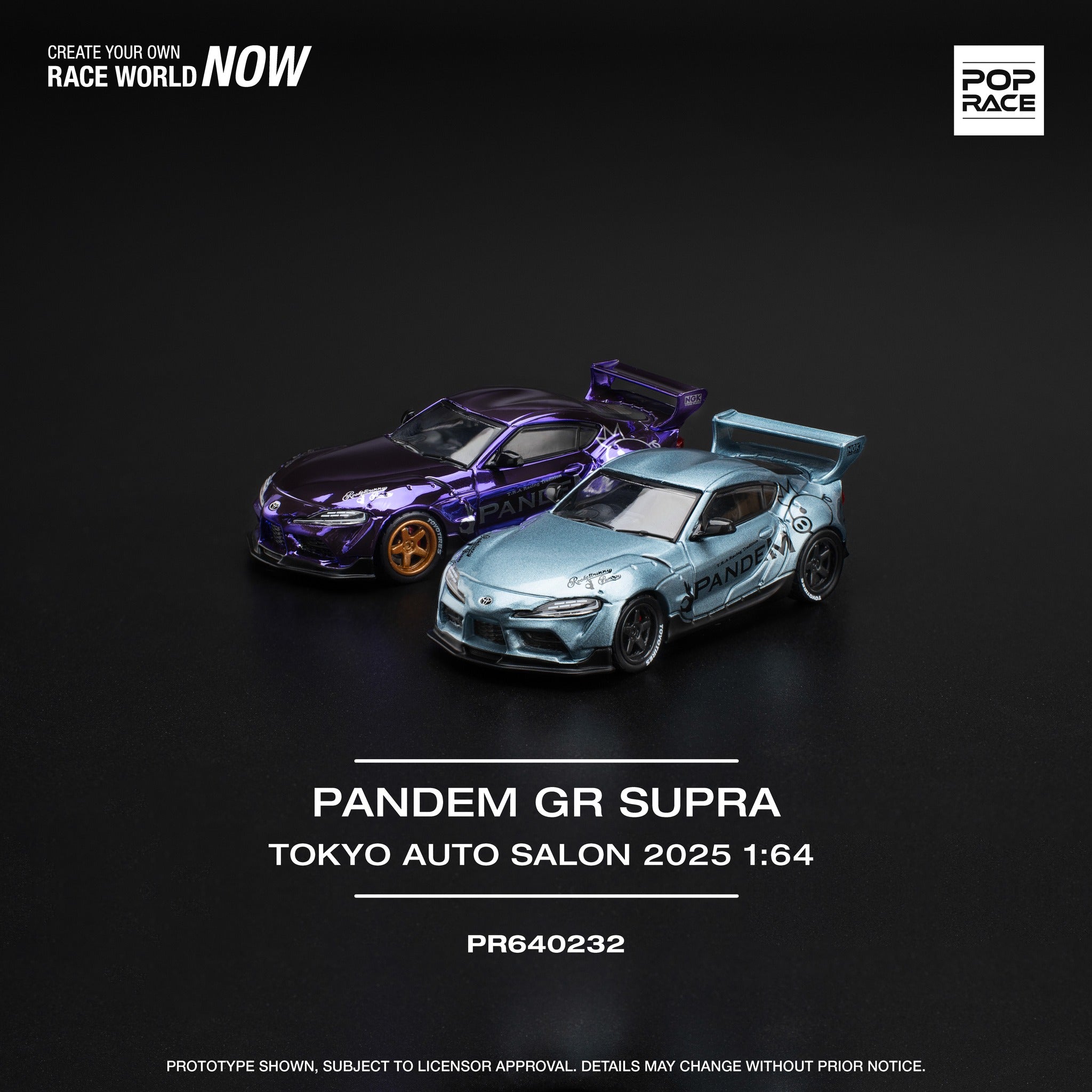 POPRACE 1/64 Pandem GR Supra TAS2025 限定 POPRACE 1/64 Pandem GR Supra TOKYO AUTO SALON 2025 Exclusive