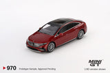 PREORDER MINI GT 1/64 Mercedes-Benz EQS 580 4MATIC Red Metallic MGT00970-L (Approx. Release Date : Q3 2025 subject to manufacturer's final decision)