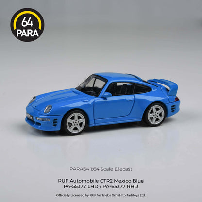 PARA64 1/64 1995 RUF Automobile CTR2 Mexico Blue LHD PA-55377