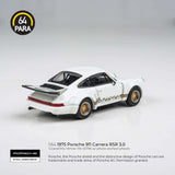 PREORDER PARA64 1/64 1975 Porsche 911 Carrera RSR 3.0 Grand Prix White PA-55795 (Approx. Release Date : Q2 2025 subject to manufacturer's final decision)