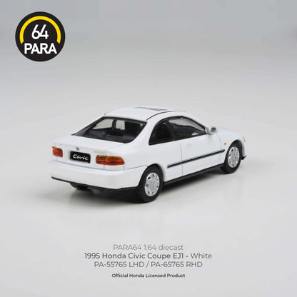PARA64 1/64 1995 Honda Civic Coupe EJ1 White RHD PA-65765