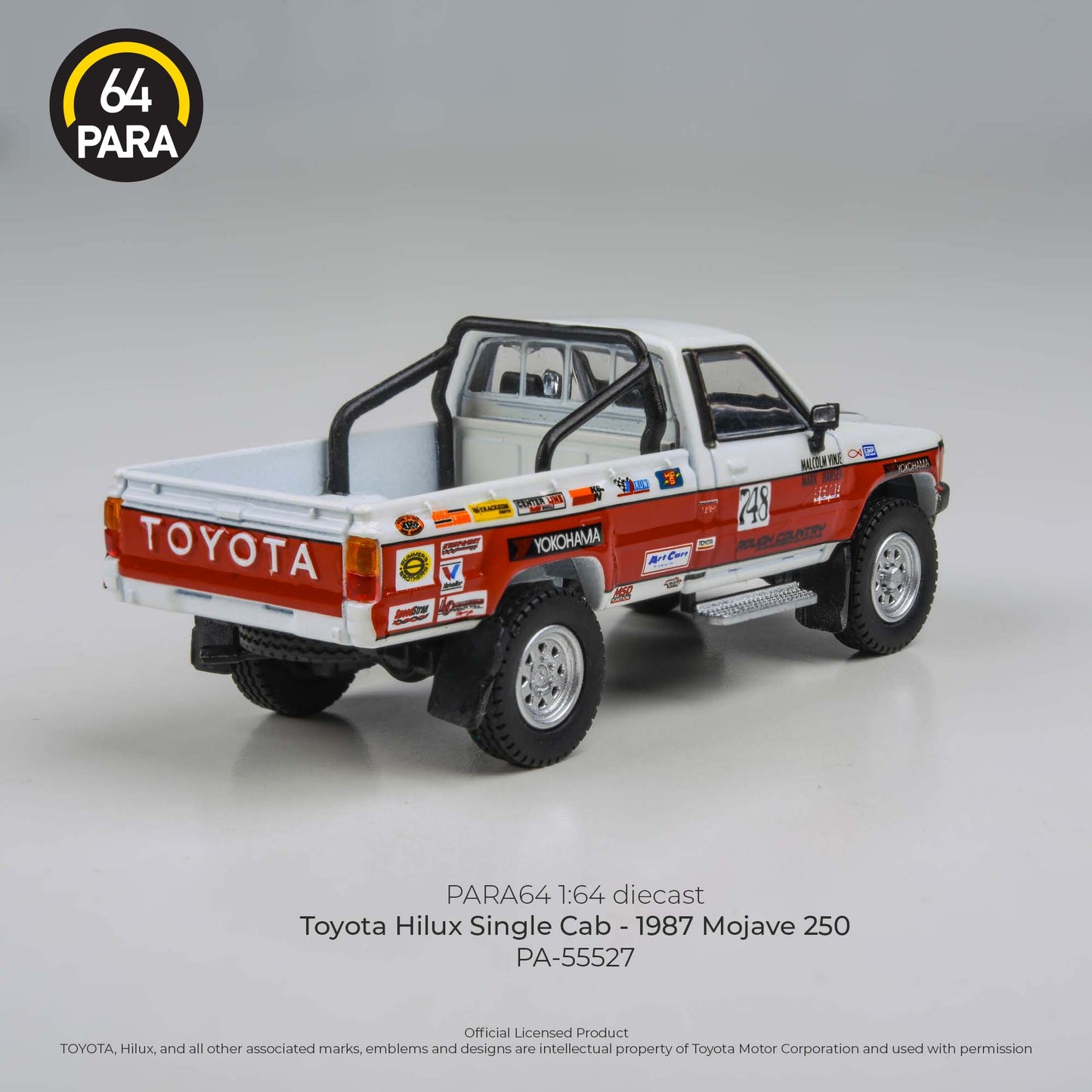 PARA64 1/64 Toyota Hilux Single Cab 1987 Mojave 250 PA-55527