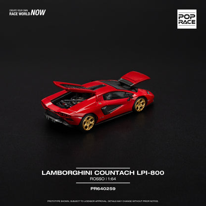 POPRACE 1/64 LAMBORGHINI COUNTACH LPI-800 - ROSSO PR640259