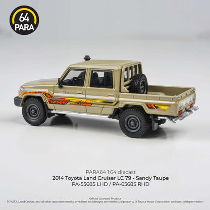 PARA64 1/64 2014 Toyota Land Cruiser LC 79 – Sandy Taupe RHD PA-65685