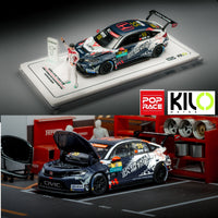KILO x POPRACE 1/64 HONDA CIVIC TYPE R TCR MARTIN XIE 2024 (HEC 2025 Exclusive Model)