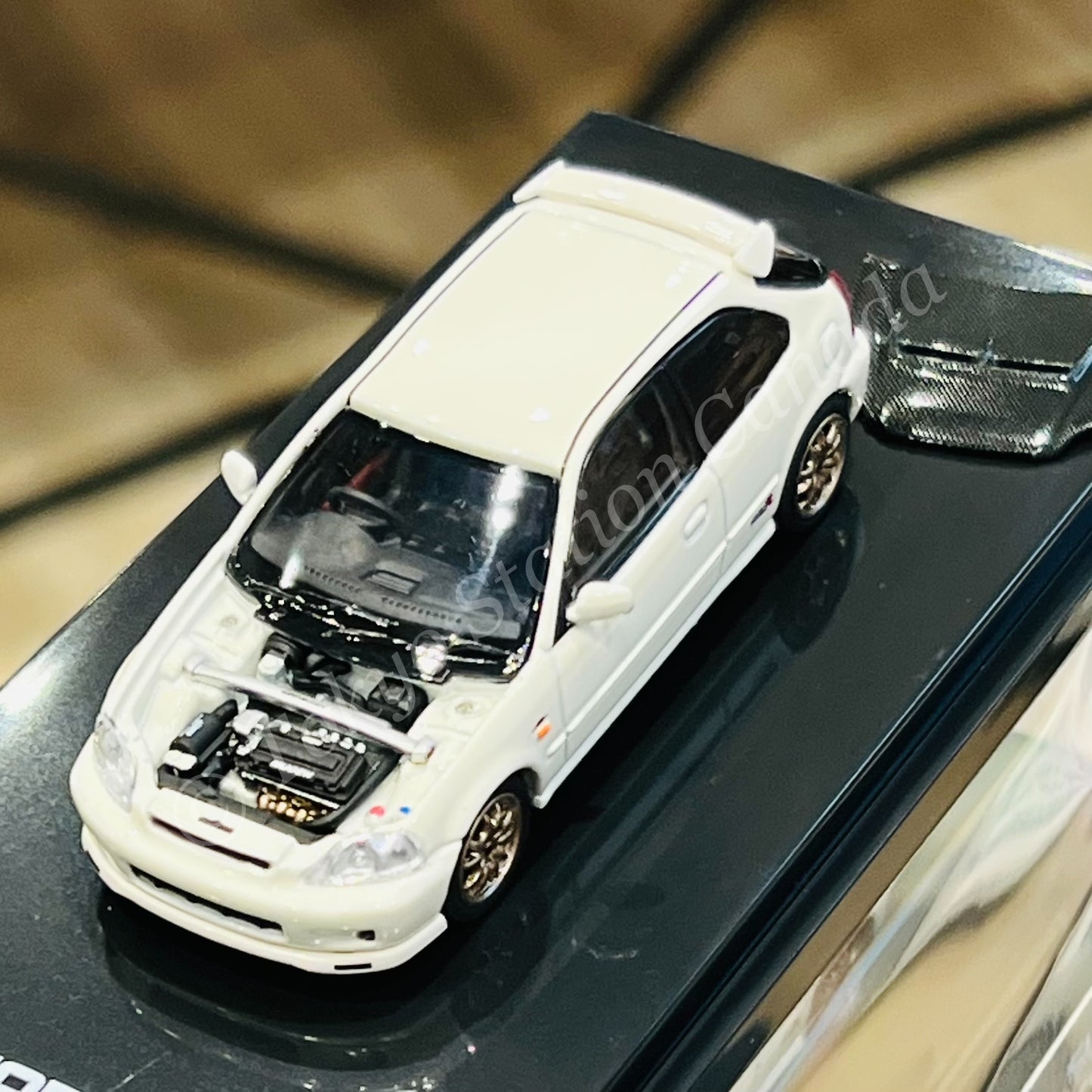 MOTORHELIX 64INTERN SERIES 1/64 Honda Civic Type R EK9 Mugen Championship White M65011