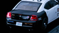 Rollin 1/64 Dodge Charger LX (2008) Black‑White LAPD