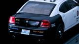 Rollin 1/64 Dodge Charger LX (2008) Black‑White LAPD