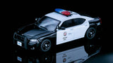 Rollin 1/64 Dodge Charger LX (2008) Black‑White LAPD