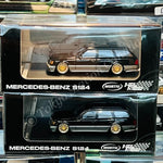 MORTAL 1/64 Marcedes-Benz S124 Low Rider - Black/Silver