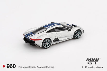 MINI GT 1/64 Jaguar C-X75 Silver MGT00960-BL