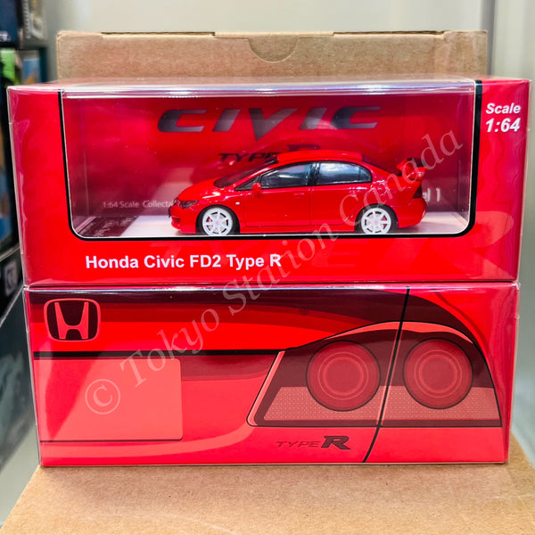MODEL 1 1/64 Honda Civic Type R FD2 Red C33321