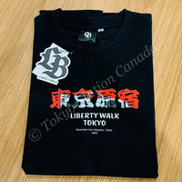 LIBERTY WALK JAPAN Tokyo Harajuku Exclusive F40 BLACK TEE T279-BKXL2