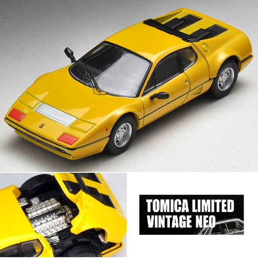 TOMYTEC TLVN 1/64 LV-N Ferrari 512 BBi Yellowb