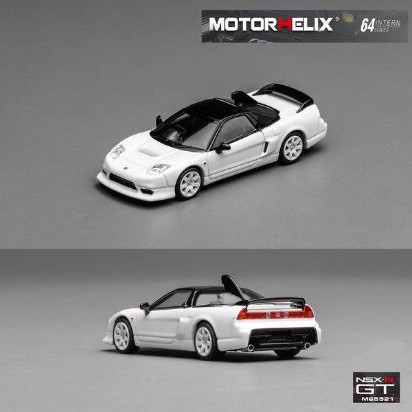 PREORDER Motorhelx Intern Series 1/64 Honda NSX-R (GT) Champion White M65521 (Approx. Release Date: Q4 2025 and subject to the manufacturer's final decision)
