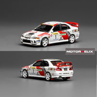 PREORDER Motorhelix 1/64 Mitsubishi Lancer Evolution IV GSR MONTE CARLO LIVERY M64010 (Approx. Release Date: Q4 2025 and subject to the manufacturer's final decision)