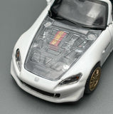 PREORDER Motorhelix 1/64 Honda S2000 TYPE S Platinum White Pearl M65108 (Approx. Release Date: Q4 2025 and subject to the manufacturer's final decision)