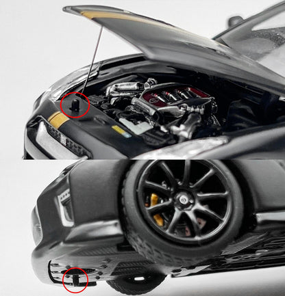 Motorhelix 1/64 NISSAN GT-R (R35) with Customized Headlights M63517