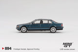 PREORDER MINI GT 1/64 BMW 750IL Sorrento Blue Metallic MGT00894-L (Approx. Release Date : Q2 2025 subject to manufacturer's final decision)