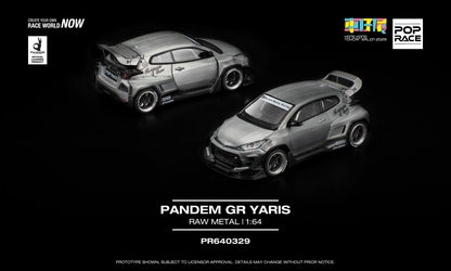 POPRACE 1/64 PANDEM GR YARIS RAW MATERIAL (HK TOYCAR SALON 2025 Special Release) PR640329