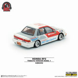 PREORDER BM Creations 1/64 Honda Civic EF2 1991 - White Mobil RHD 64B0452 (Approx. release in Q1 2026 and subject to the manufacturer's final decision)