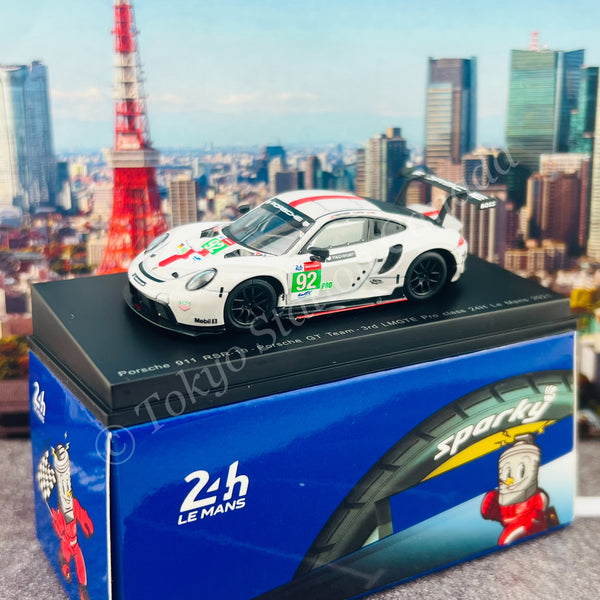 SPARKY 1/64 PORSCHE 911 RSR-19 NO.92 PORSCHE GT TEAM 3RD LMGTE PRO CLASS 24H LE MANS 2021 K. ESTRE - M. CHRISTENSEN - N. JANI Y272