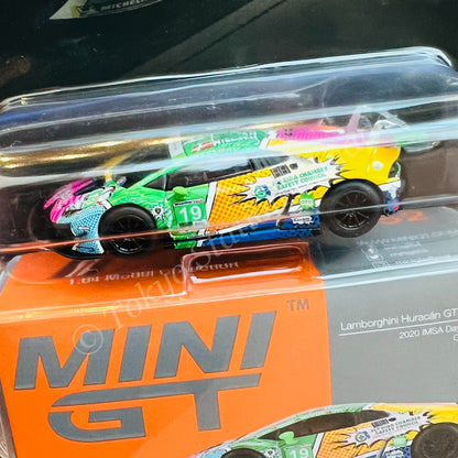 MINI GT 1/64 Lamborghini Huracan GT3 EVO #19 GEAR Racing 2020 IMSA Daytone 24 Hrs MGT00552-MJ