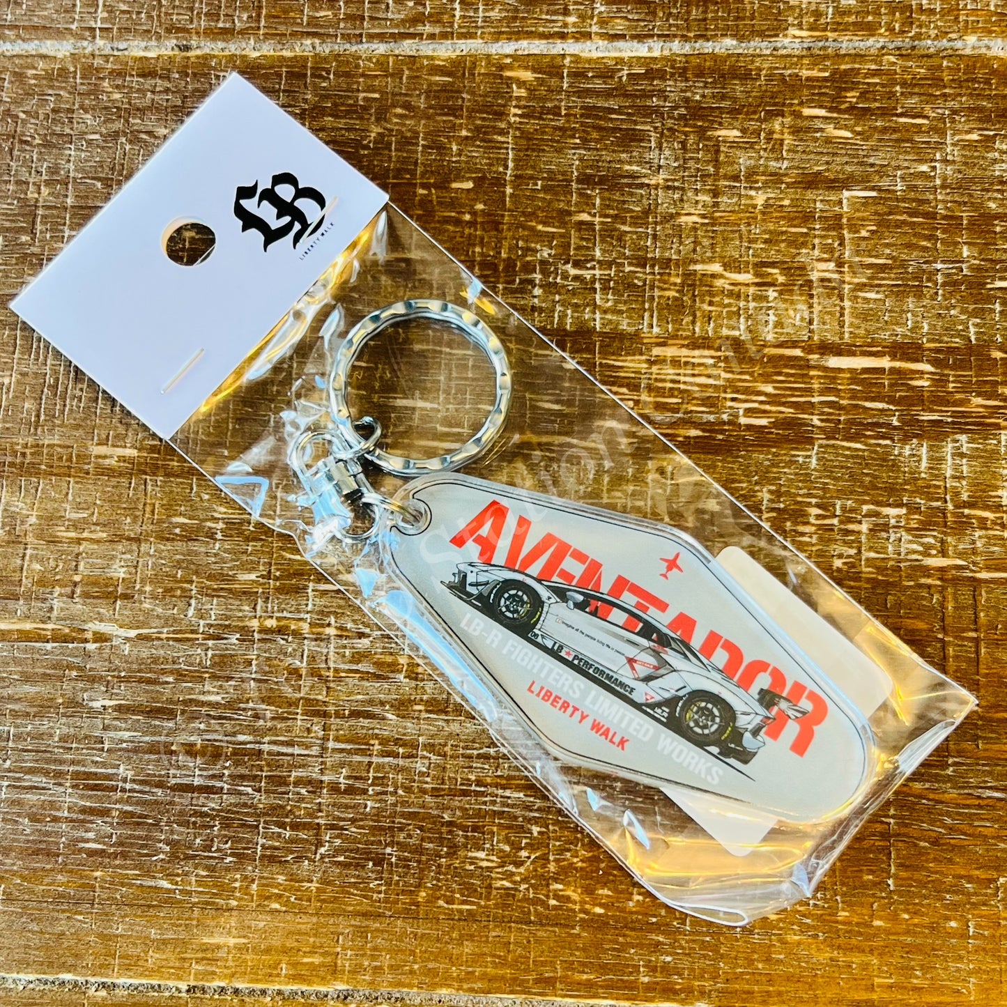 LIBERTY WALK JAPAN LB-R FIGTHERS LIMITED WORKS AVENTADOR GREY Keychain KY82-AVF1