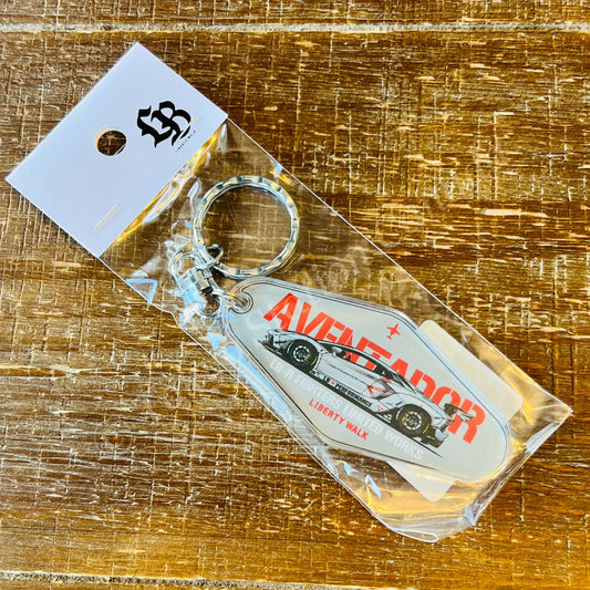 LIBERTY WALK JAPAN LB-R FIGTHERS LIMITED WORKS AVENTADOR GREY Keychain KY82-AVF1