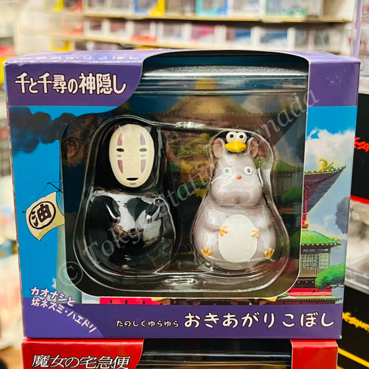 Ensky Studio Ghibli Daruma Swaying Figure Faceless & Mouse Boh (Spirited Away)