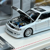 MODEL 1 1/64 Toyota Chaser JZX100 Custom Version Pearl White C33702