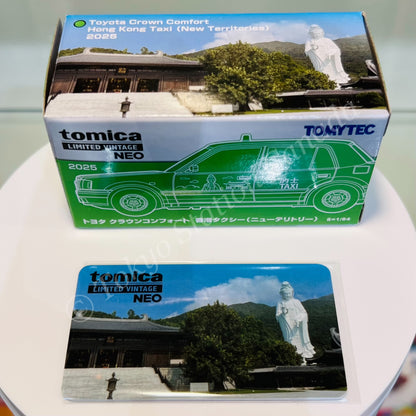 Tomytec Tomica Limited Vintage Neo 1/64 TOYOTA CROWN COMFORT Hong Kong TAXI 2025 New Territories (Hong Kong Exclusive)