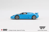 PREORDER MINI GT 1/64 Bugatti EB110 Super Sport  Blu  Bugatti MGT00890-L (Approx. Release Date : Q2 2025 subject to manufacturer's final decision)