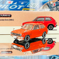 Tarmac Works COLLAB64 1/64 Honda Civic (SB1) Orange JC64-TL006-OR