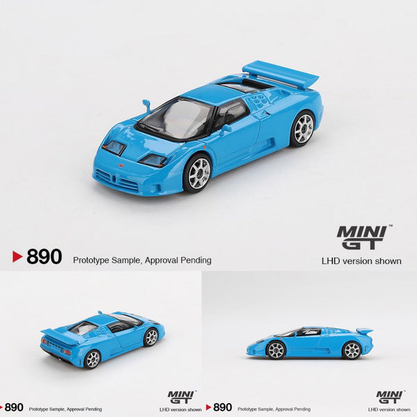 PREORDER MINI GT 1/64 Bugatti EB110 Super Sport  Blu  Bugatti MGT00890-L (Approx. Release Date : Q2 2025 subject to manufacturer's final decision)