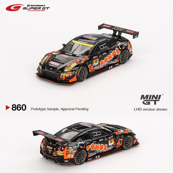 PREORDER MINI GT 1/64 Nissan GT-R NISMO GT3 #10 "PONOS GAINER GT-R" GAINER  2023 SUPER GT SERIES MGT00860-BL (Approx. Release Date : Q2 2025 subject to manufacturer's final decision)