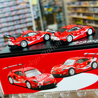 SPARKY x TINY 1/64 PORSCHE 911 RSR 2019 COCA-COLA #911 #912 PETIT LEMANS CAR SET YCOMBO64007