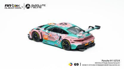 PREORDER Almost Real 1/64 Porsche 911 GT3 R 2026 China GT Ningbo Absolute Racing #22 640007001 (Approx. Release Date: Q1 2027 and subject to the manufacturer's final decision)