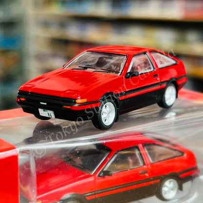 J-Collection 1/64 Toyota Sprinter Trueno (AE86) Red/Black JC64-001-RD