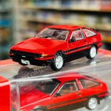 J-Collection 1/64 Toyota Sprinter Trueno (AE86) Red/Black JC64-001-RD