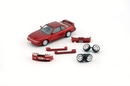 BM Creations 1/64 Nissan Silvia S13 Metallic Red RHD 64B0300