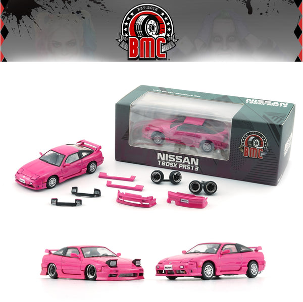 PREORDER BM Creations 1/64 Nissan 180SX - Metallic Pink RHD 64B0307 (Approx. release in MAY 2024 and subject to the manufacturer's final decision)