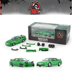 PREORDER BM Creations 1/64 Nissan 180SX - Metallic Green RHD 64B0308 (Approx. release in MAY 2024 and subject to the manufacturer's final decision)