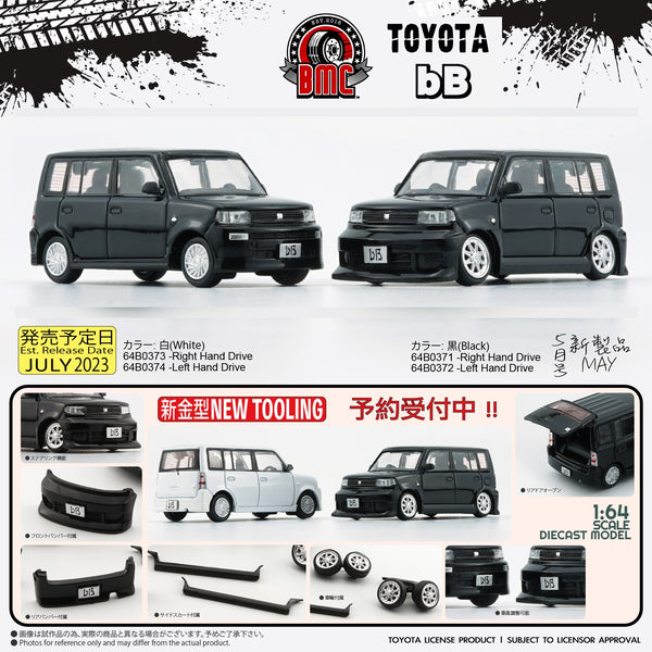 BM Creations 1/64 Toyota 2000 BB Black LHD 64B0372