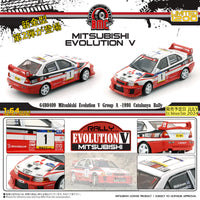 PREORDER BM Creations 1/64 Mitsubishi Lancer EVO V Group A -1998 Catalunya Rally 64B0409 (Limited 1200 pcs) (Approx. release in AUGUST 2024 and subject to the manufacturer's final decision)