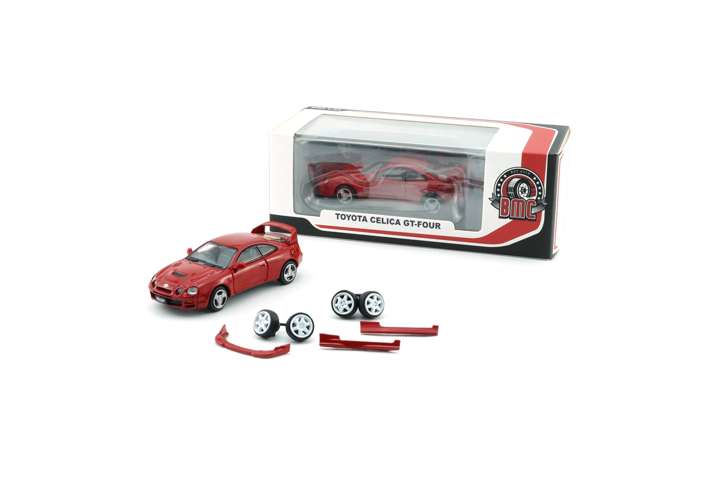 BM Creations 1/64 Toyota Celica GT Four -RED (LHD) 64B0418 (Paper Box)