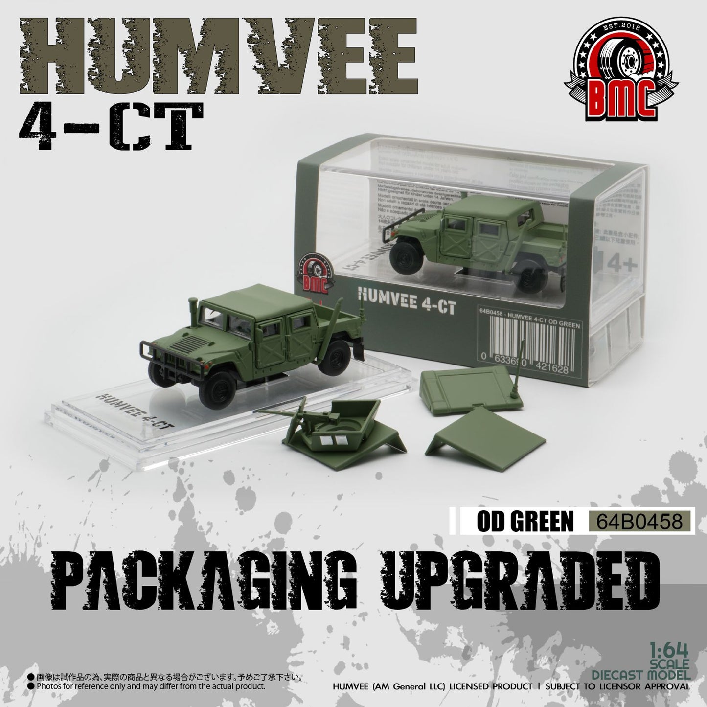 BM Creations 1/64 Humvee 4-CT - OD Green 64B0458