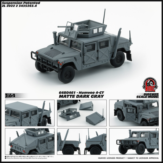 BM Creations 1/64 Humvee CT-4 Matte Dark Grey 64B0461
